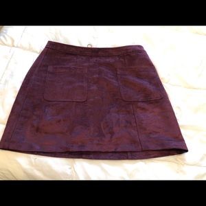 Old Navy Faux Suede Mini Skirt